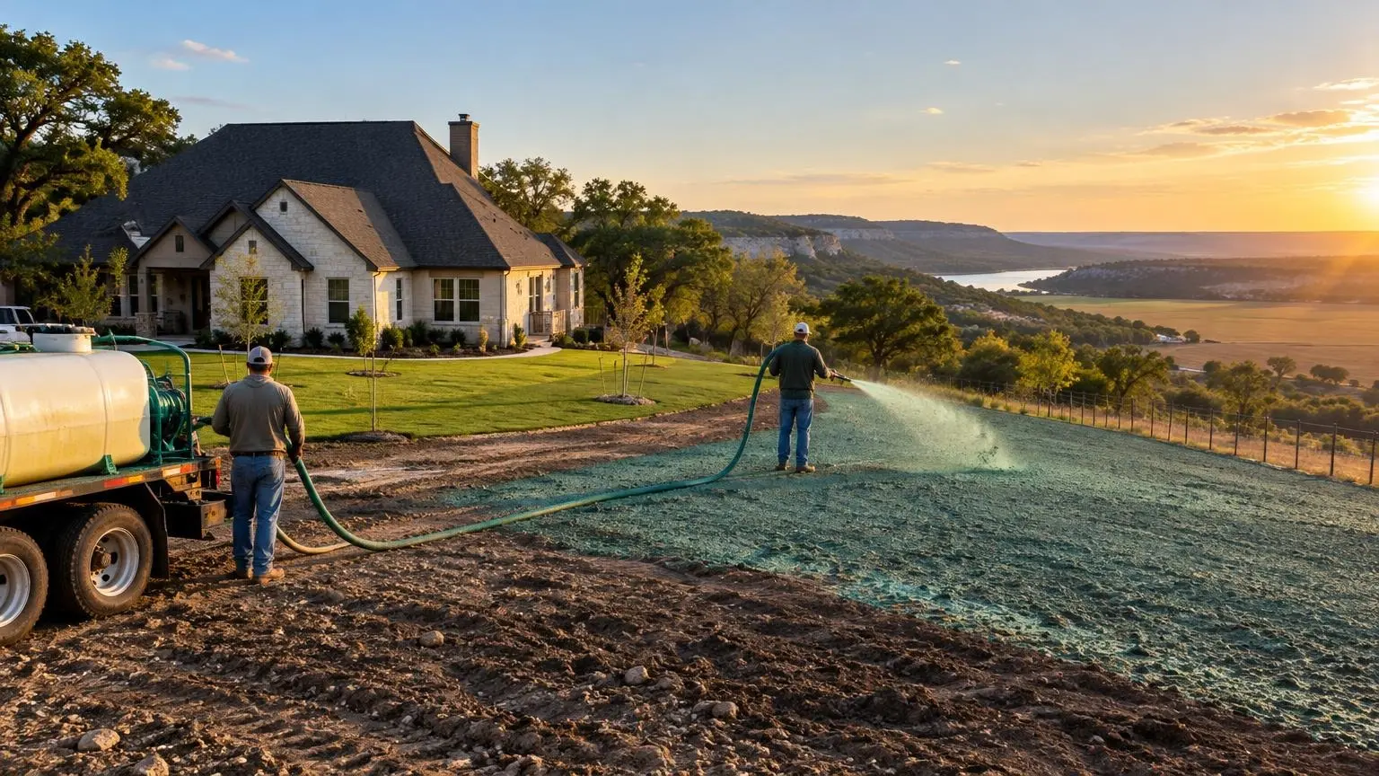 Hydroseeding in Austin, TX