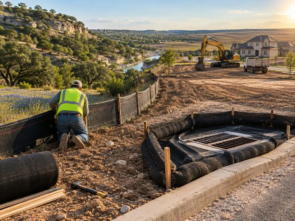 Silt Fence & Inlet Protection in Austin, TX